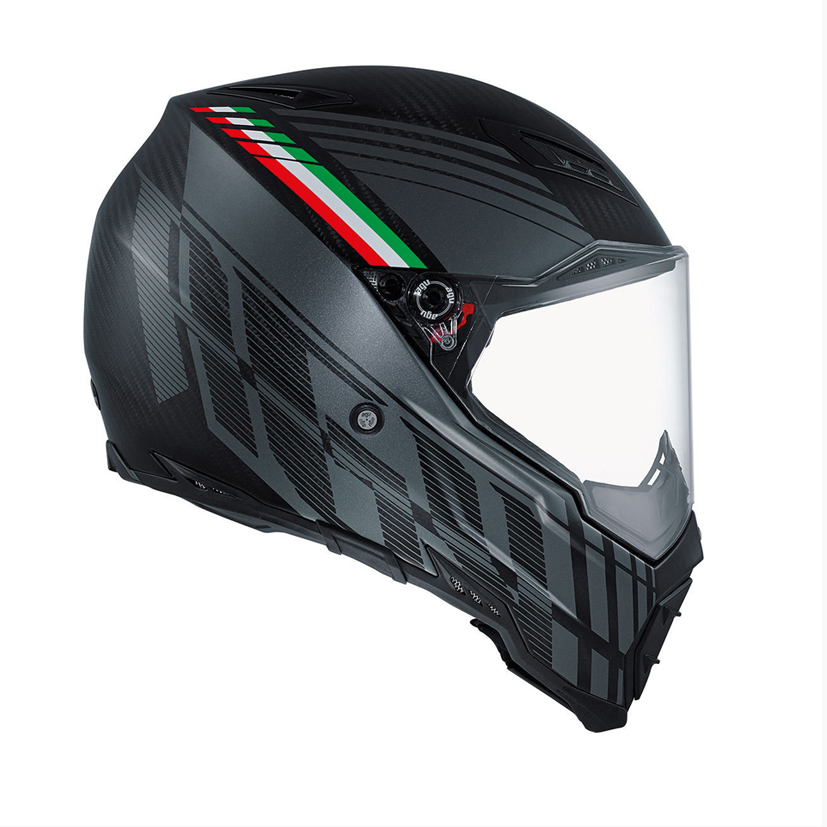 AGV AX-8 Evo Naked Carbon Black Forest Helmet - LSH Racing 