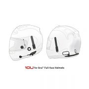 Sena 10U Motorcycle Bluetooth Communication System with Handle Bar Remote for Arai Full-Face Helmets