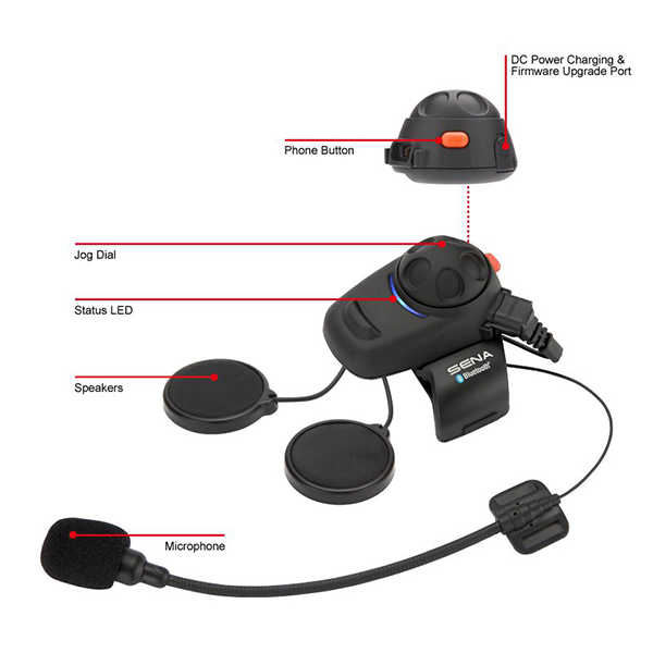 Sena SMH5 Motorcycle Bluetooth Headset & Intercom Dual Pack