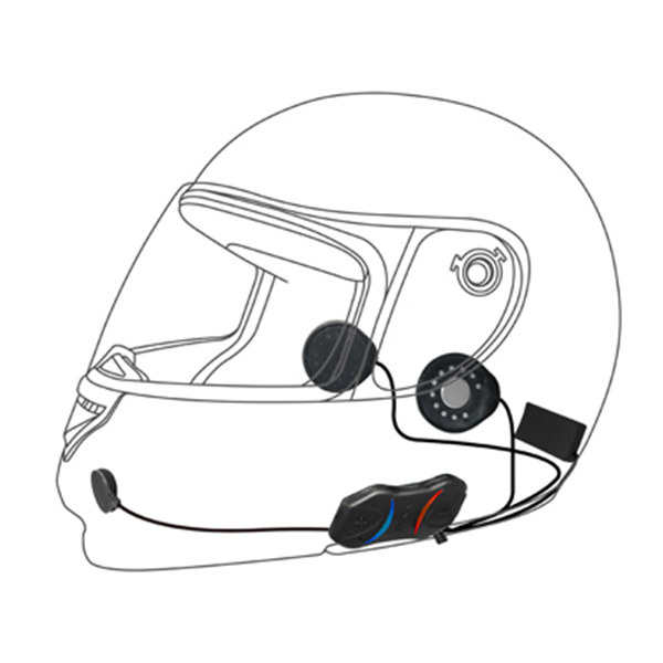 Sena SMH10R Low Profile Motorcycle Bluetooth Headset and Intercom